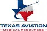 A texas aviation medical resource logo.